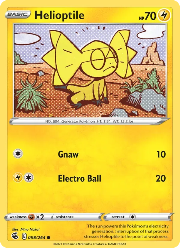 Helioptile, Fusion Strike