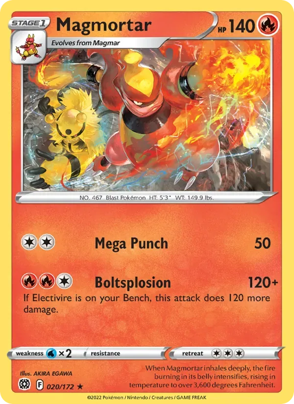 Magmortar, Brilliant Stars