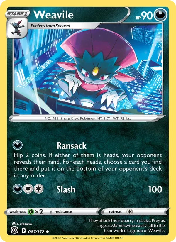 Weavile, Brilliant Stars