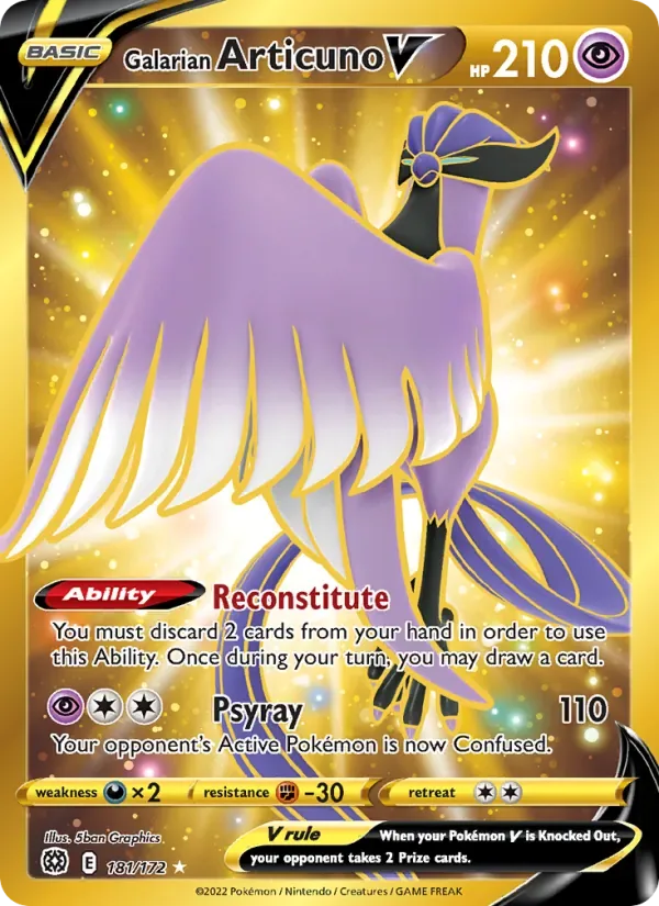 Galarian Articuno V, Brilliant Stars