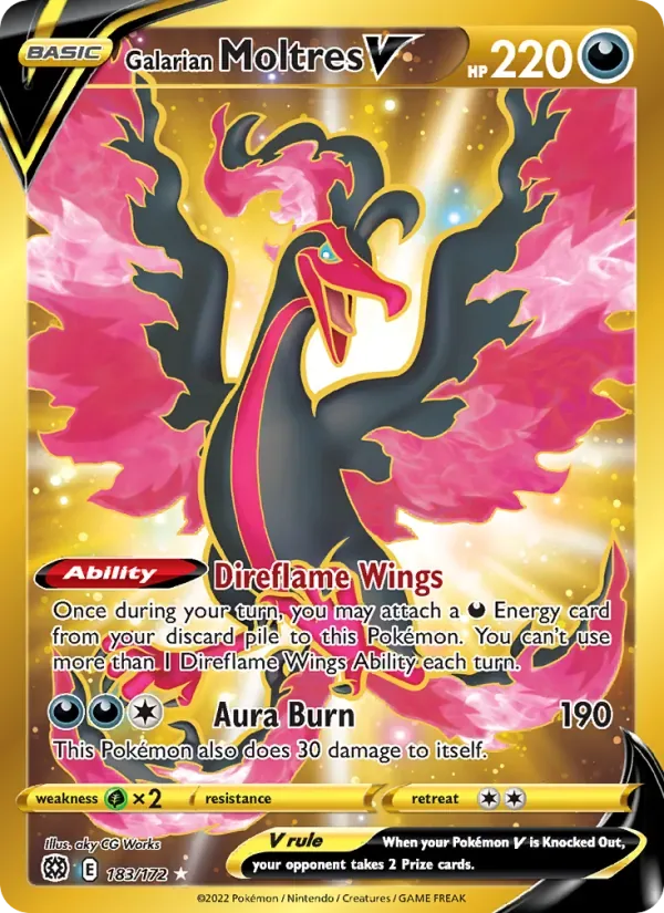 Galarian Moltres V, Brilliant Stars