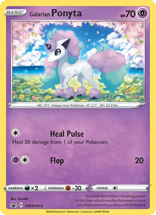 Galarian Ponyta, SWSH Black Star Promos