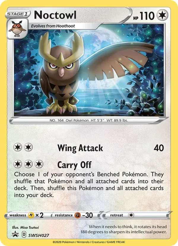 Noctowl, SWSH Black Star Promos