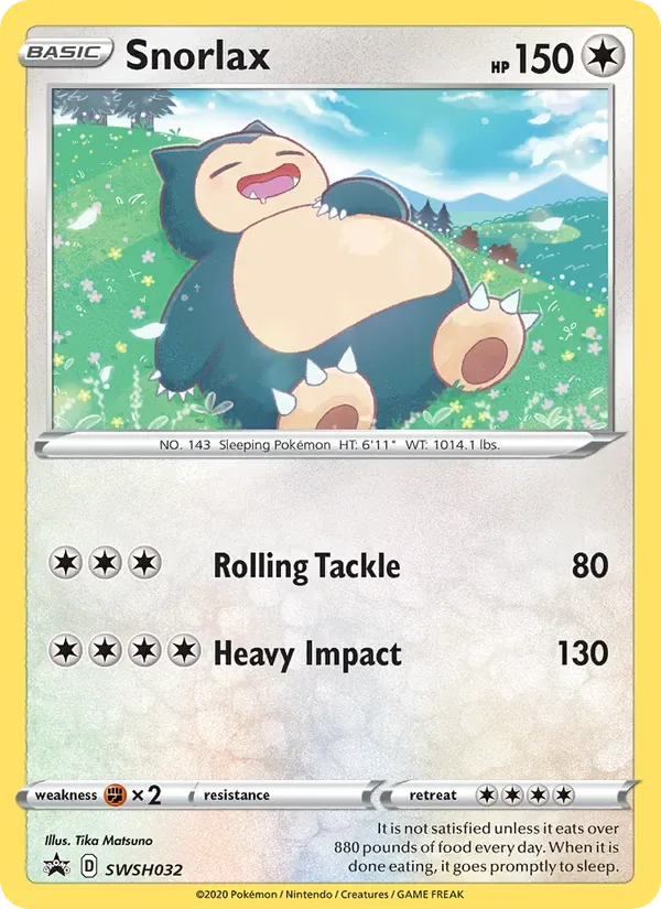 Snorlax, SWSH Black Star Promos