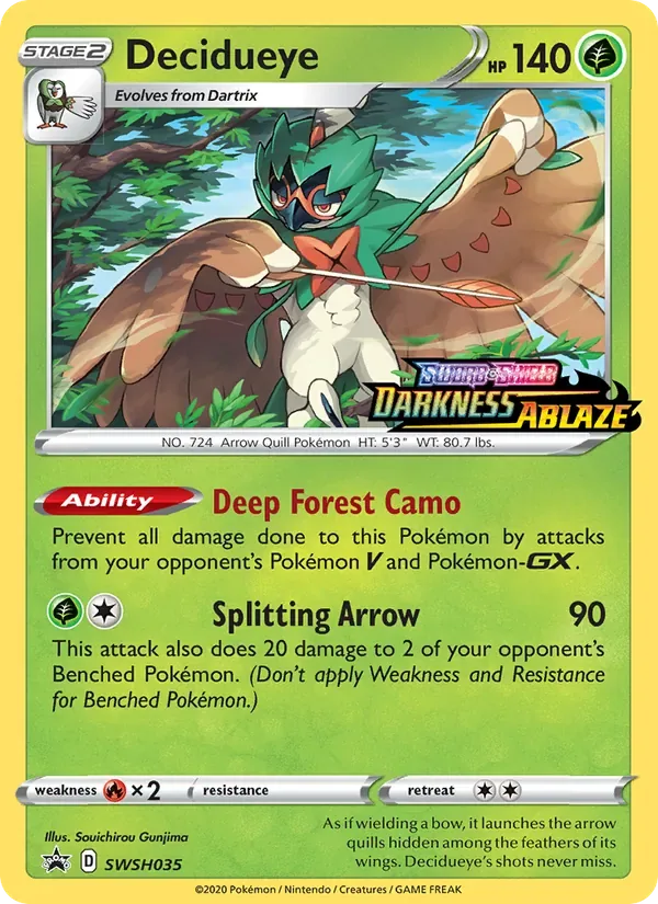 Decidueye, SWSH Black Star Promos