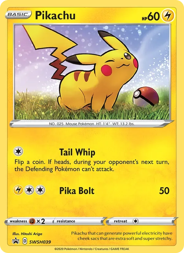Pikachu, SWSH Black Star Promos