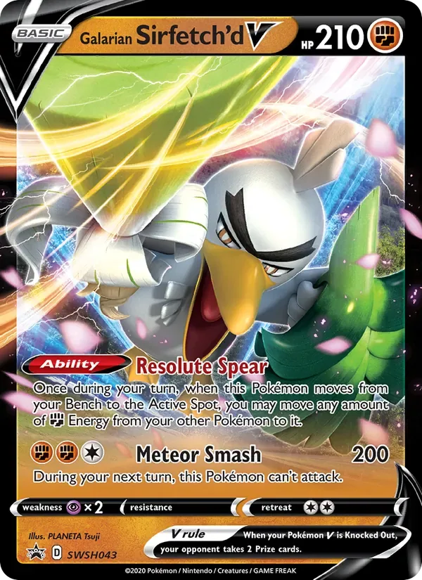 Galarian Sirfetch'd V, SWSH Black Star Promos