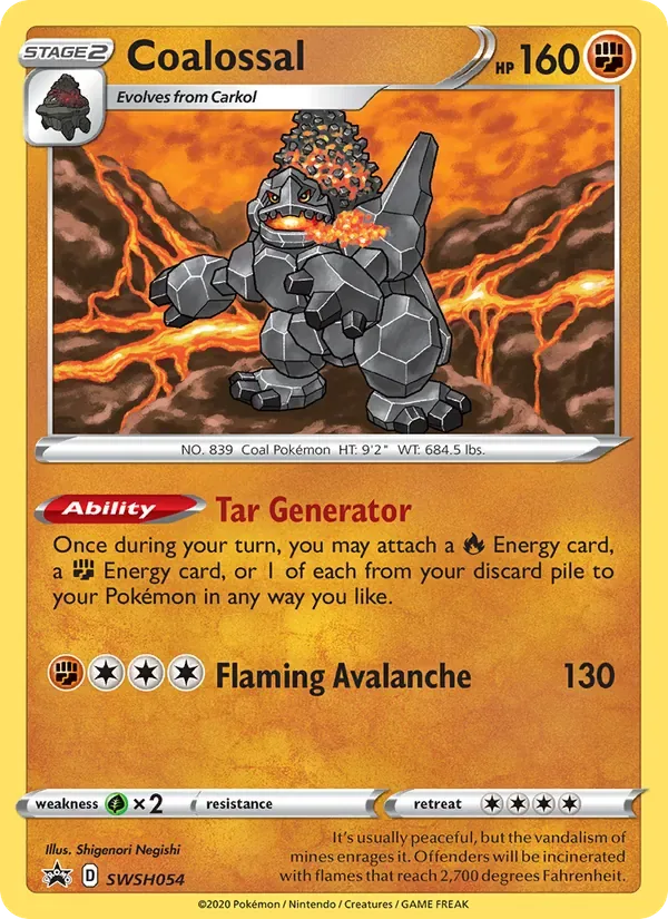 Coalossal, SWSH Black Star Promos