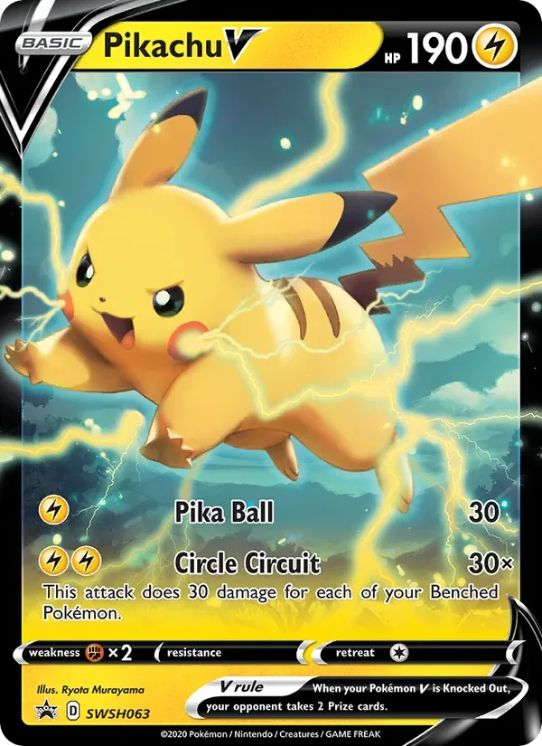 Pikachu V, SWSH Black Star Promos