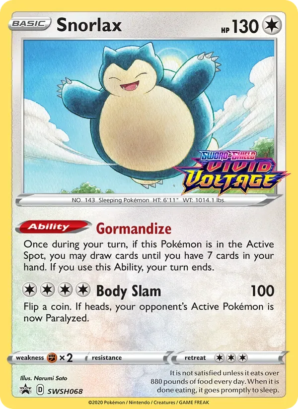 Snorlax, SWSH Black Star Promos