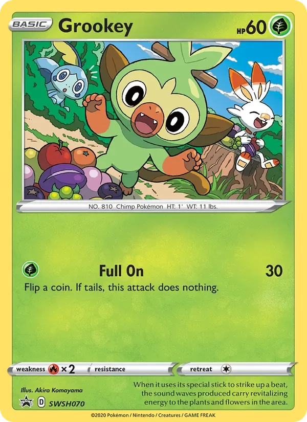 Grookey, SWSH Black Star Promos