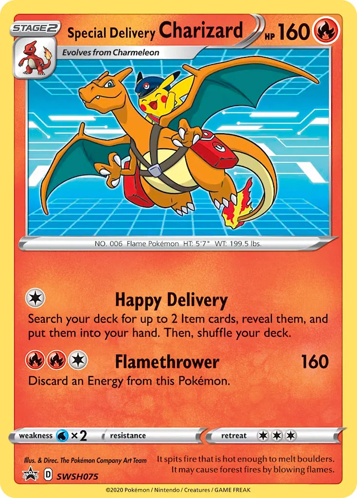Special Delivery Charizard, SWSH Black Star Promos