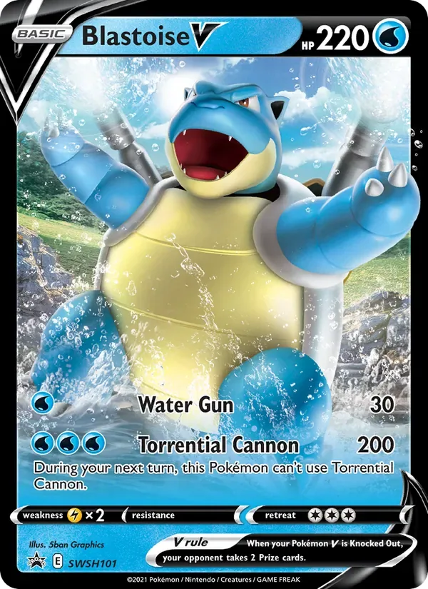 Blastoise V, SWSH Black Star Promos