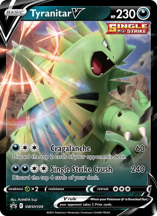 Tyranitar V, SWSH Black Star Promos