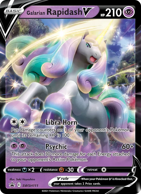 Galarian Rapidash V, SWSH Black Star Promos