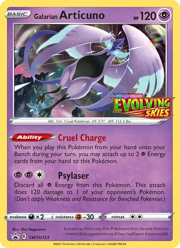 Galarian Articuno, SWSH Black Star Promos