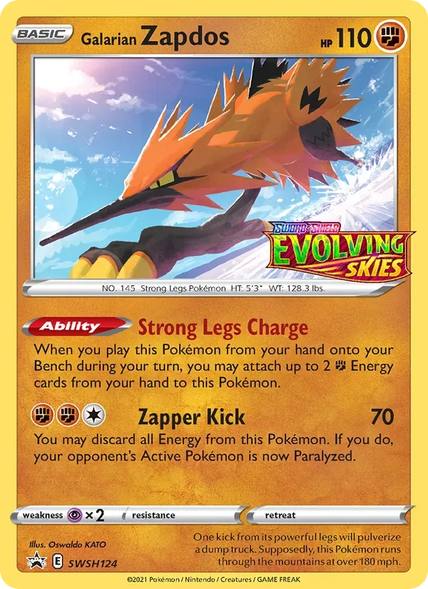 Galarian Zapdos, SWSH Black Star Promos
