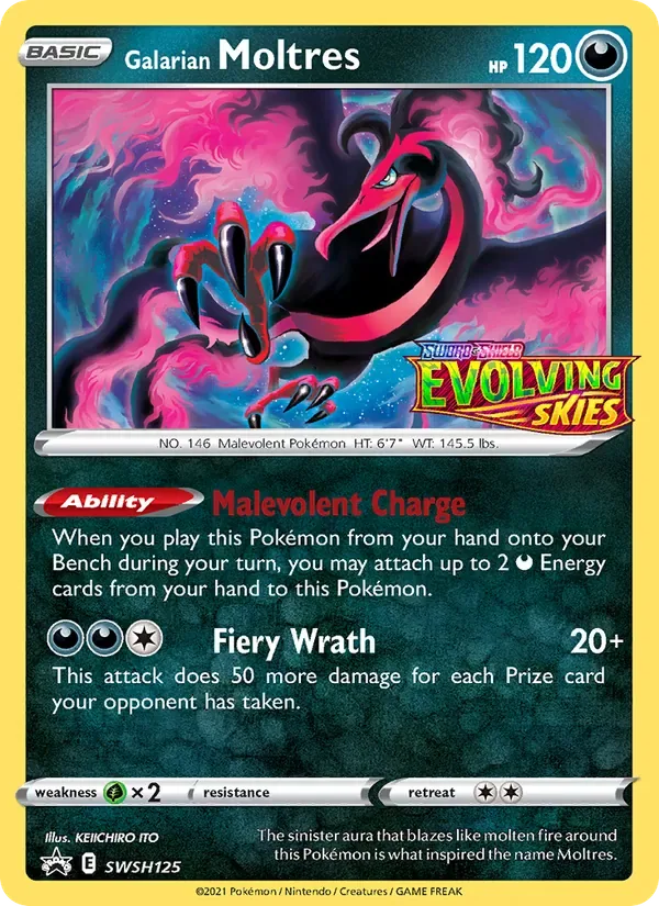 Galarian Moltres, SWSH Black Star Promos