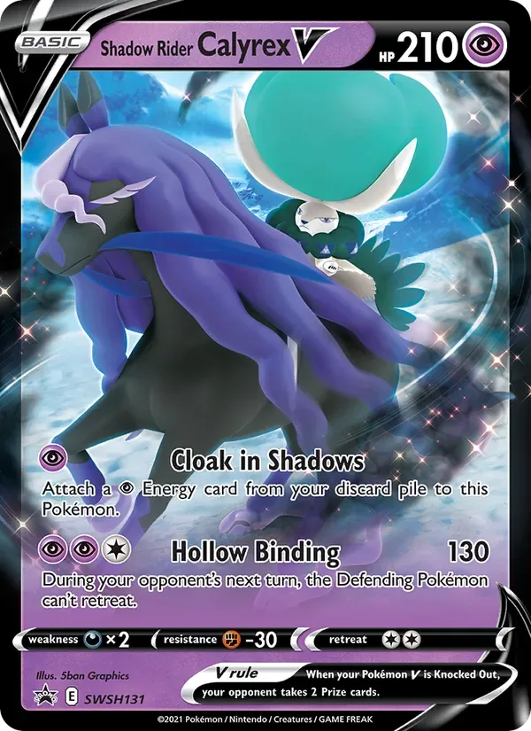 Shadow Rider Calyrex V, SWSH Black Star Promos