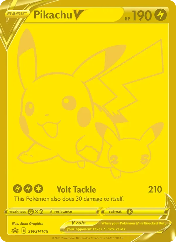 Pikachu V, SWSH Black Star Promos