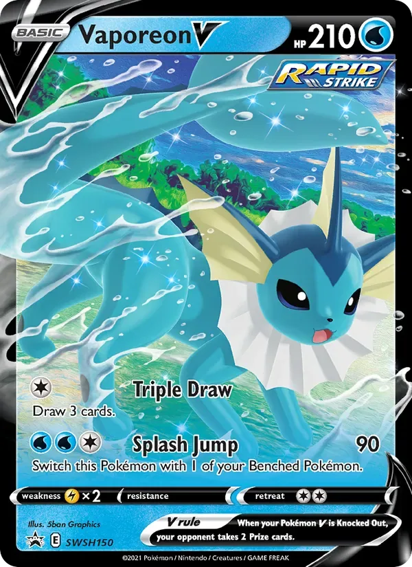 Vaporeon V, SWSH Black Star Promos