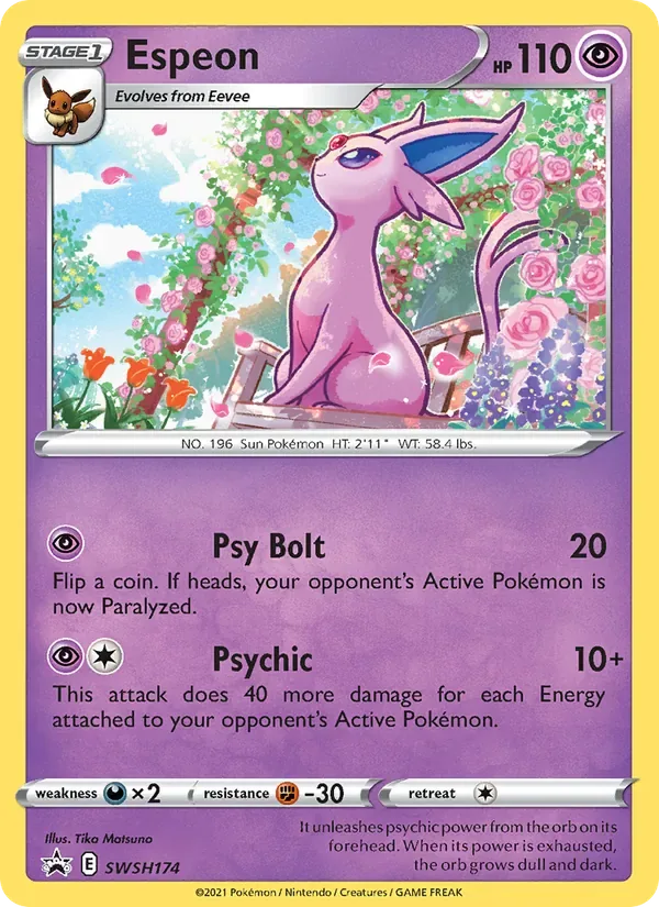 Espeon, SWSH Black Star Promos