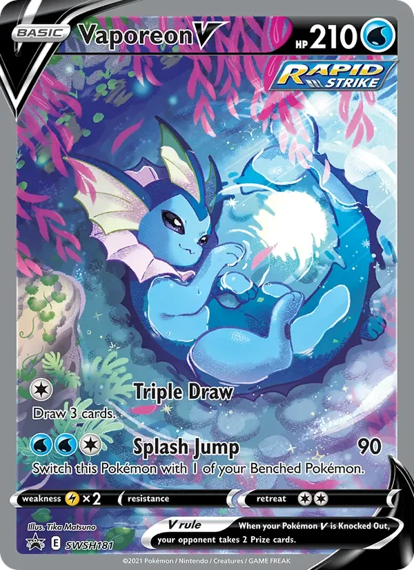 Vaporeon V, SWSH Black Star Promos