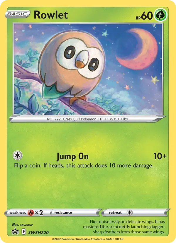 Rowlet, SWSH Black Star Promos
