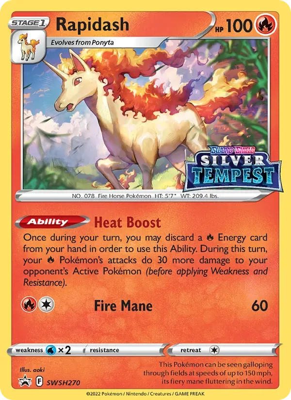 Rapidash, SWSH Black Star Promos