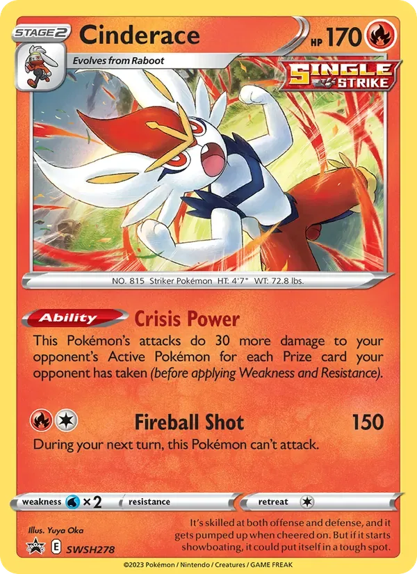 Cinderace, SWSH Black Star Promos