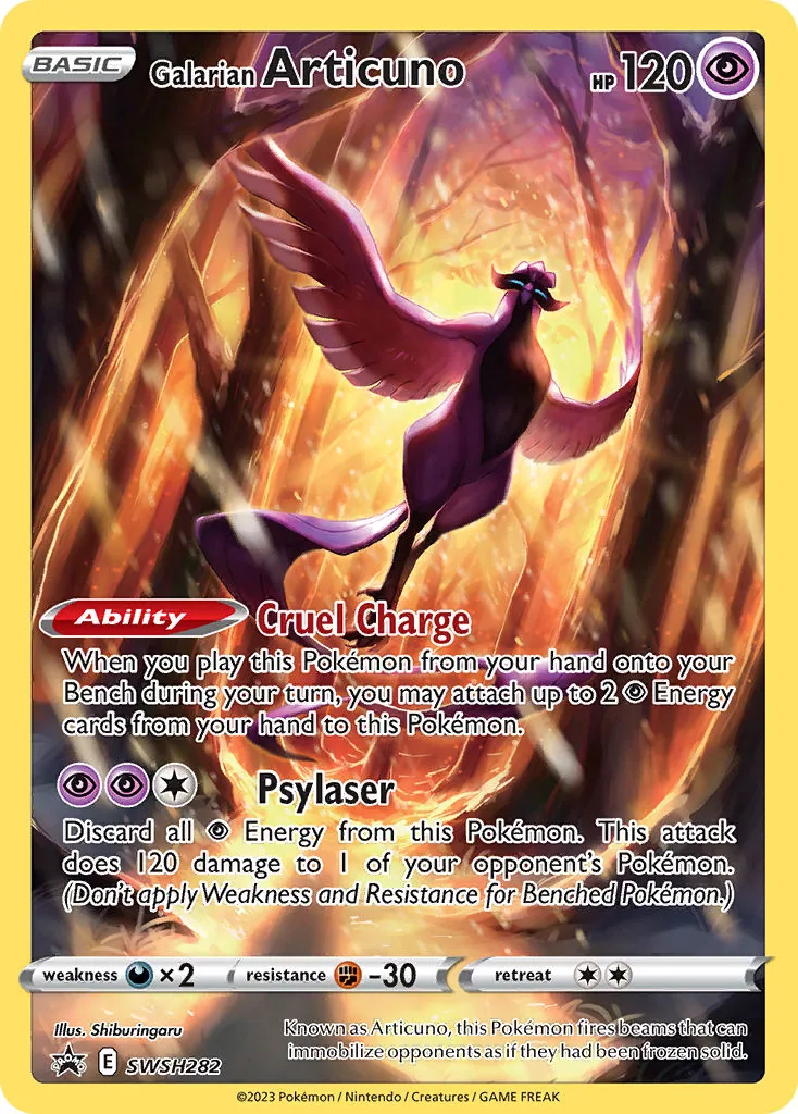 Galarian Articuno, SWSH Black Star Promos