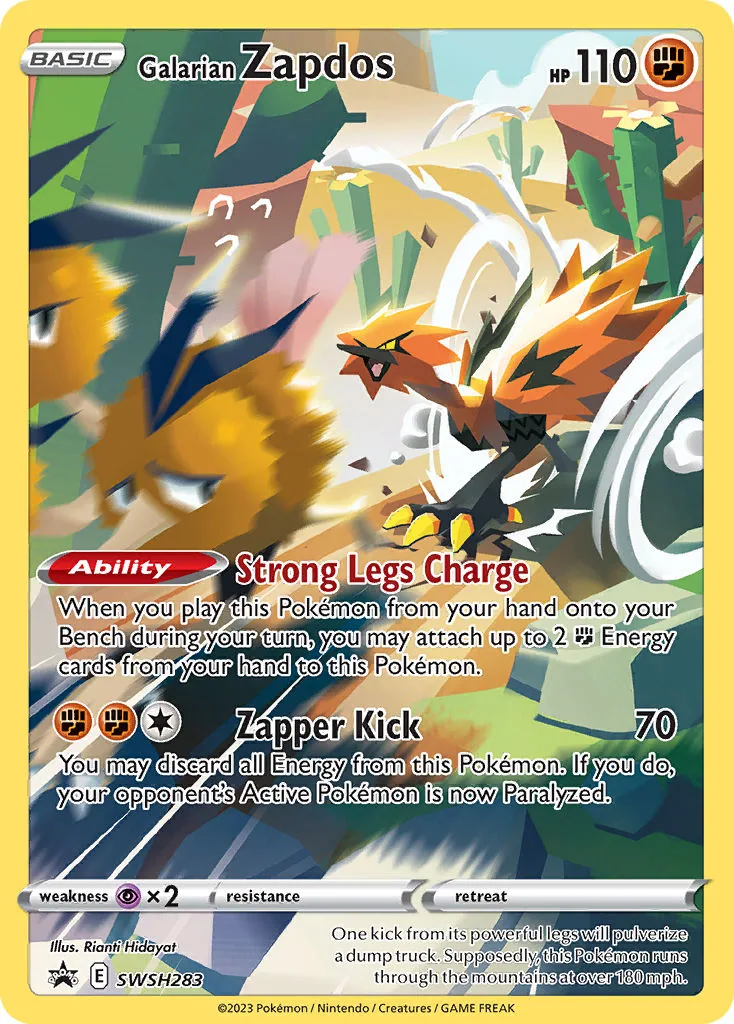 Galarian Zapdos, SWSH Black Star Promos