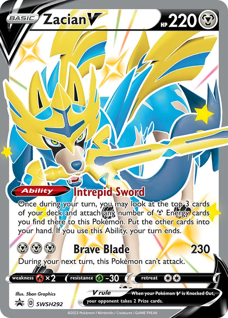 Zacian V, SWSH Black Star Promos