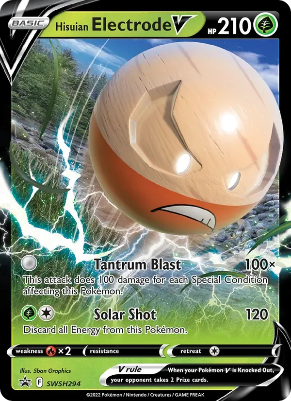 Hisuian Electrode V, SWSH Black Star Promos