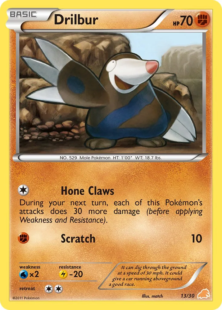 Drilbur, BW trainer Kit (Excadrill)