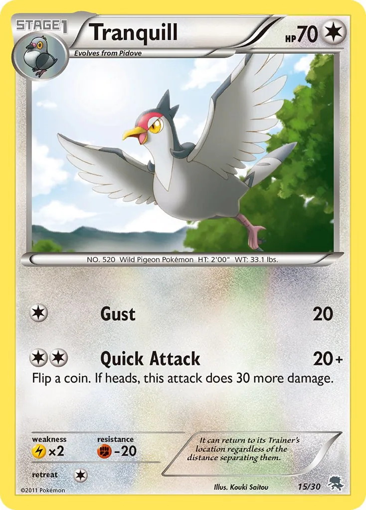 Tranquill, BW trainer Kit (Zoroark)