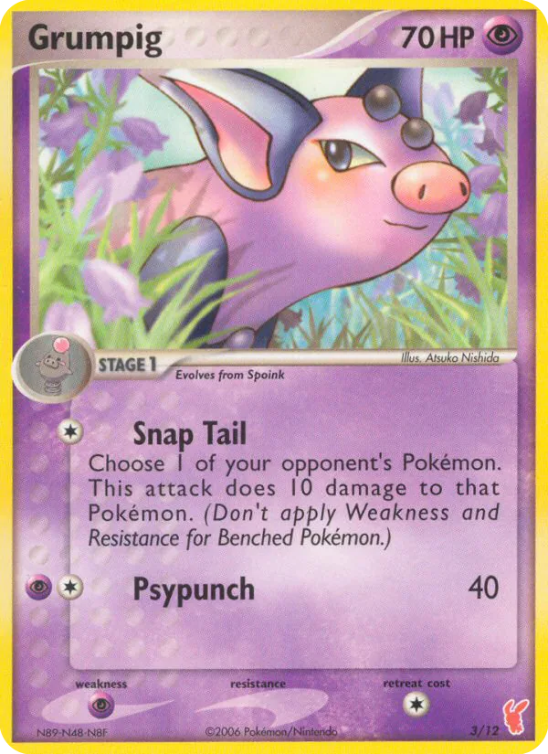 Grumpig, EX trainer Kit 2 (Plusle)
