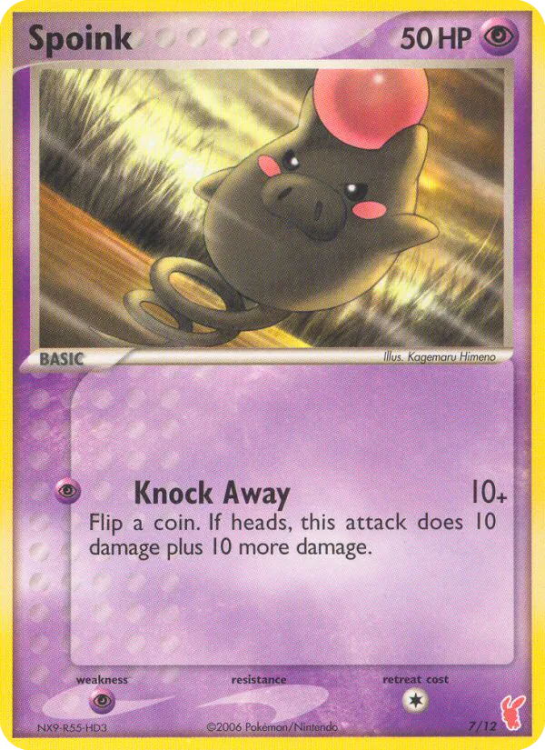 Spoink, EX trainer Kit 2 (Plusle)