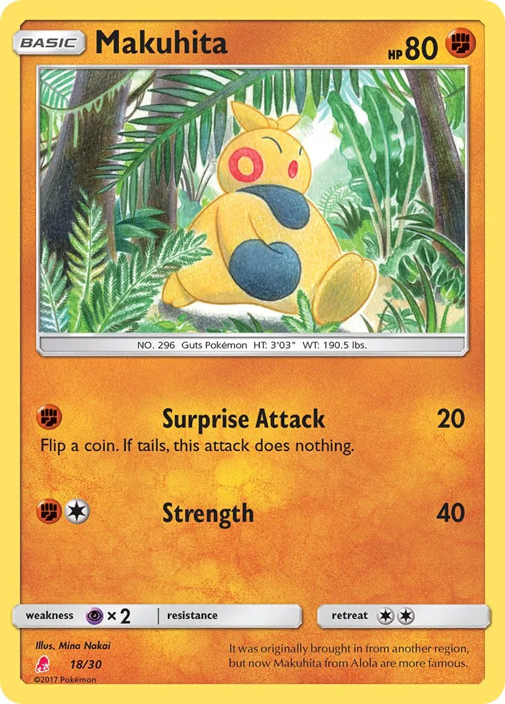 Makuhita, SM trainer Kit (Lycanroc)