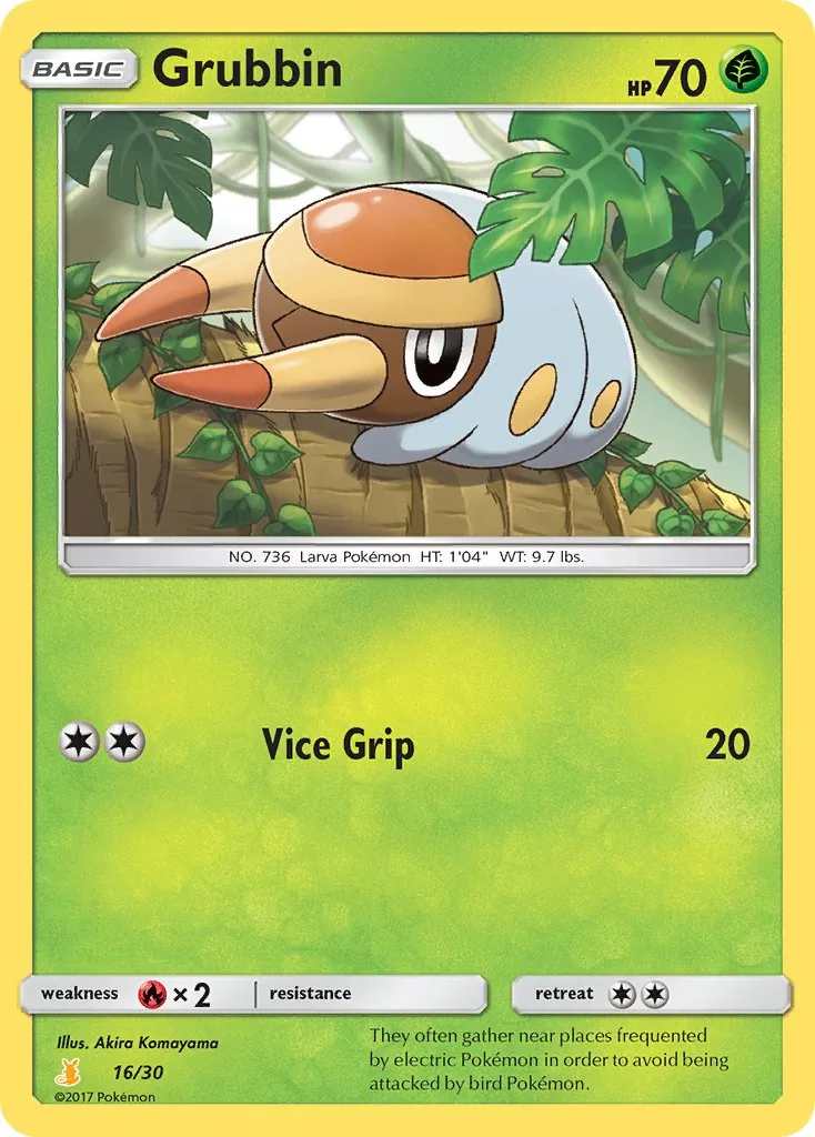 Grubbin, SM trainer Kit (Alolan Raichu)