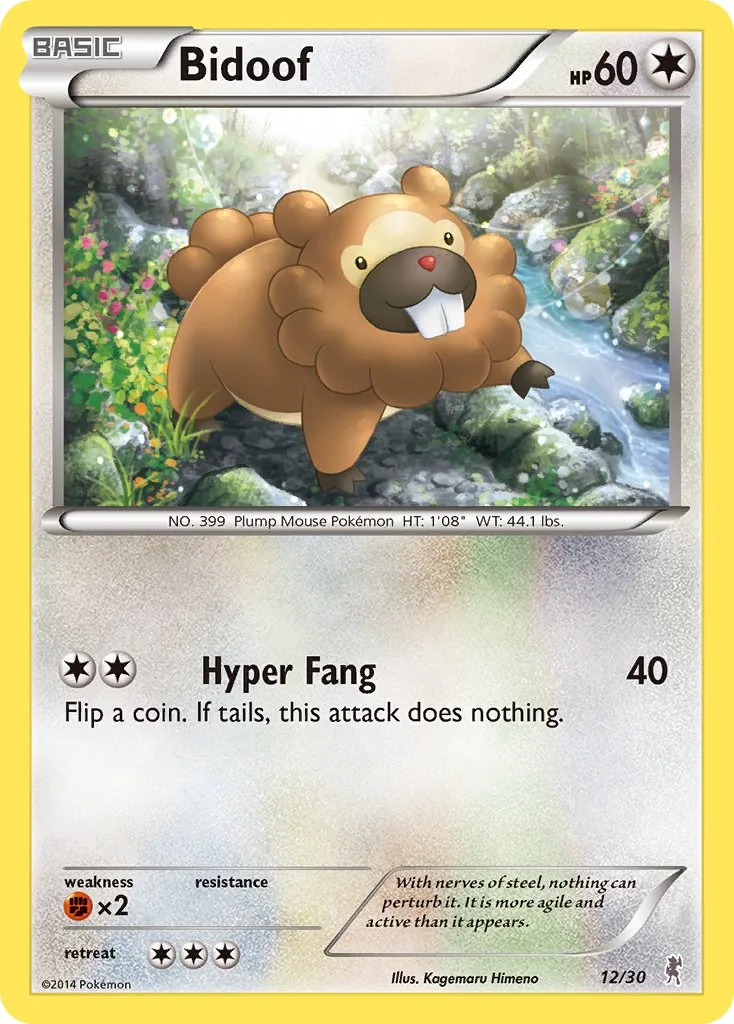 Bidoof, XY trainer Kit (Bisharp)