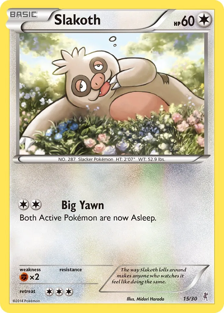 Slakoth, XY trainer Kit (Bisharp)