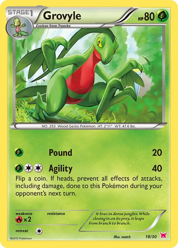 Grovyle, XY trainer Kit (Latias)