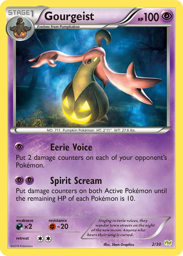Gourgeist, XY trainer Kit (Noivern)