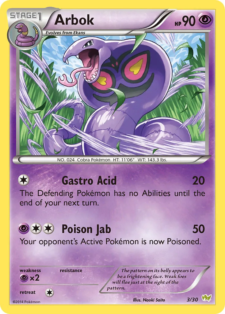 Arbok, XY trainer Kit (Noivern)