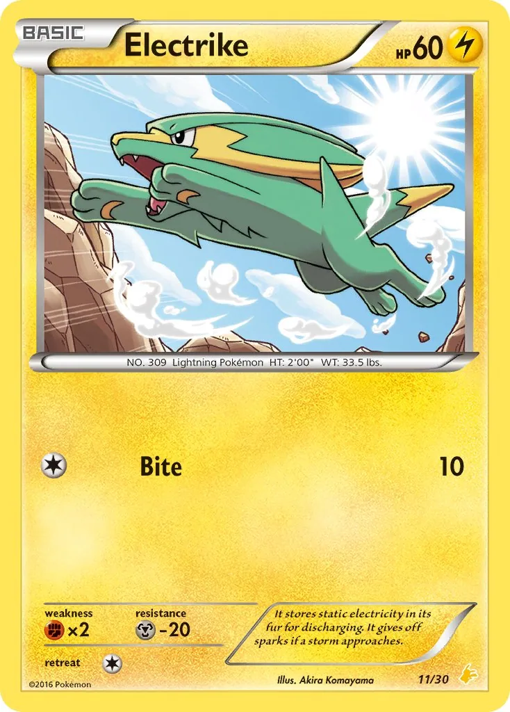 Electrike, XY trainer Kit (Pikachu Libre)