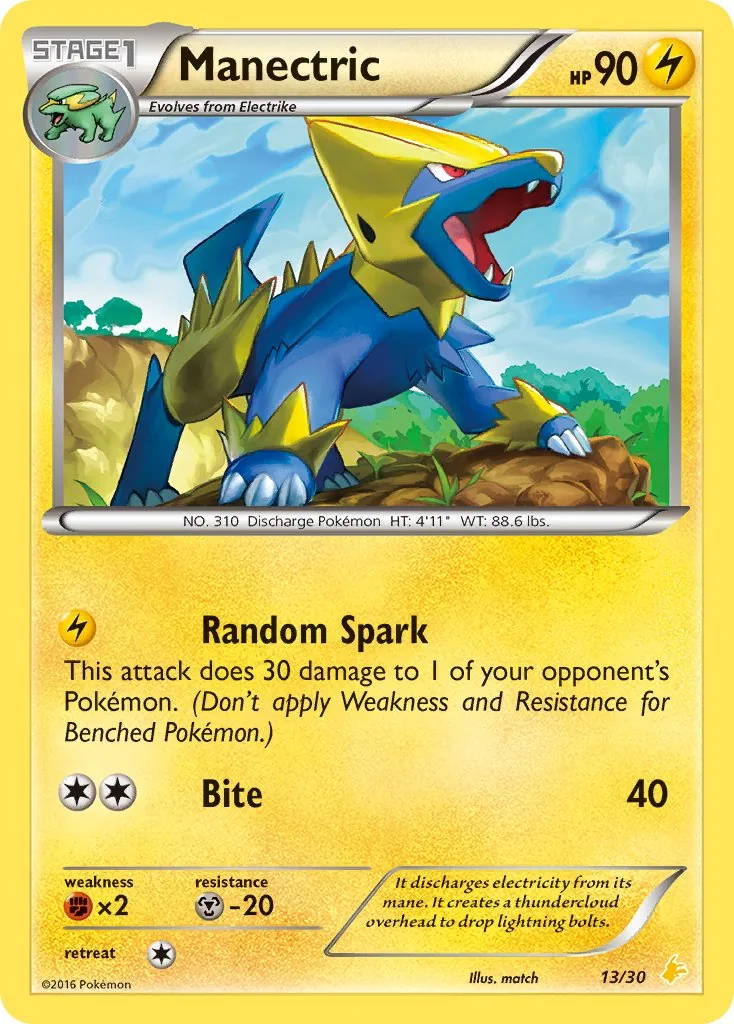 Manectric, XY trainer Kit (Pikachu Libre)