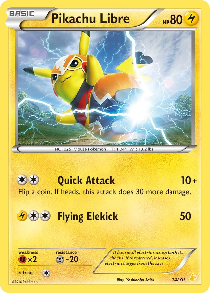 Pikachu Libre, XY trainer Kit (Pikachu Libre)