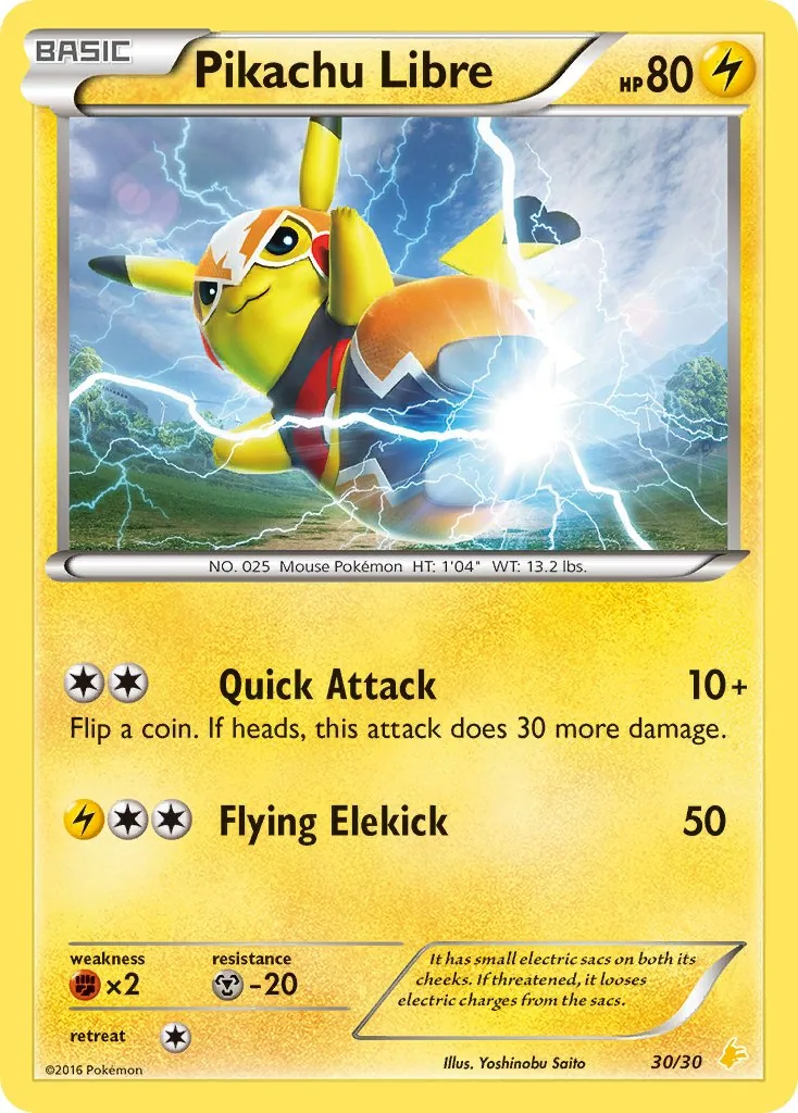 Pikachu Libre, XY trainer Kit (Pikachu Libre)