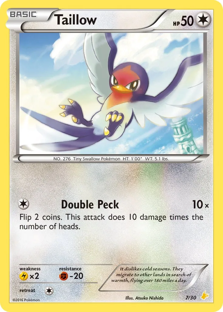 Taillow, XY trainer Kit (Pikachu Libre)